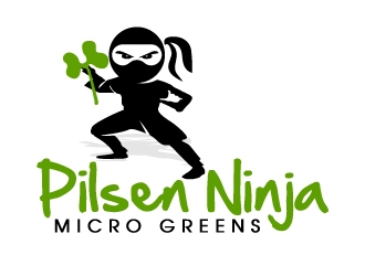 Pilsen Ninja Micro Greens logo design by ElonStark