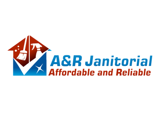Affordable and Reliable Janitorial  logo design by megalogos