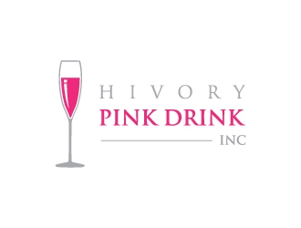 Hivory Pink Drink, Inc logo design by sakarep