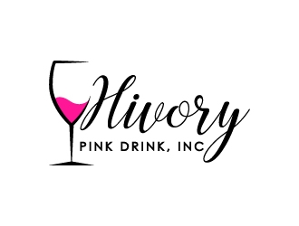 Hivory Pink Drink, Inc logo design by BrainStorming