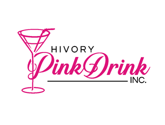 Hivory Pink Drink, Inc logo design by coco