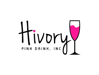 Hivory Pink Drink, Inc logo design by BrainStorming