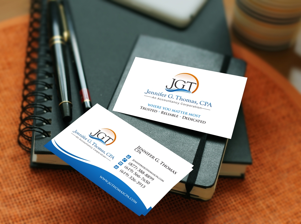 Jennifer G. Thomas, CPA An Accountancy Corporation logo design by abss
