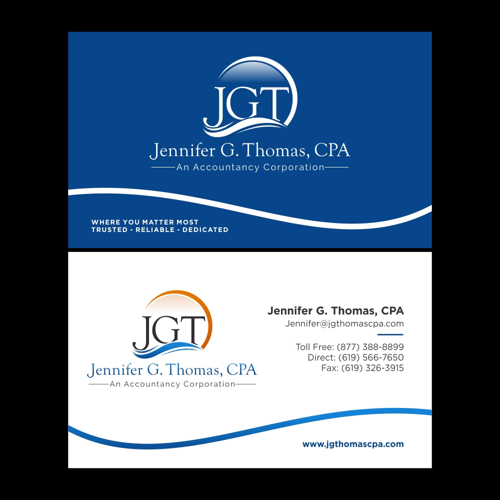 Jennifer G. Thomas, CPA An Accountancy Corporation logo design by CreativeKiller