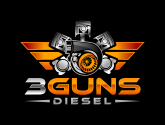 3 Guns Diesel logo design by semar