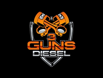 3 Guns Diesel logo design by fawadyk