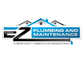 EZ Plumbing and Maintenance logo design by REDCROW