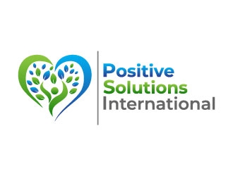 Positive Solutions International logo design by pixalrahul