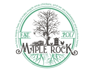 Maple Rock  logo design by dorijo