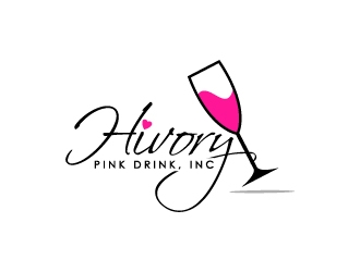 Hivory Pink Drink, Inc logo design by BrainStorming