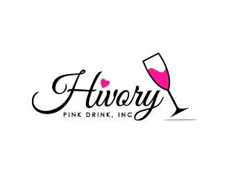 Hivory Pink Drink, Inc logo design by BrainStorming