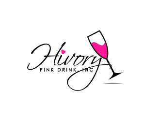 Hivory Pink Drink, Inc logo design by BrainStorming