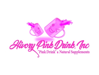 Hivory Pink Drink, Inc logo design by Hansiiip