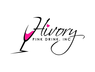 Hivory Pink Drink, Inc logo design by BrainStorming
