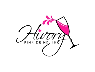 Hivory Pink Drink, Inc logo design by BrainStorming