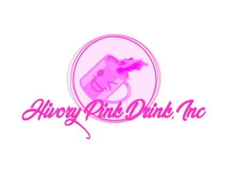 Hivory Pink Drink, Inc logo design by Hansiiip