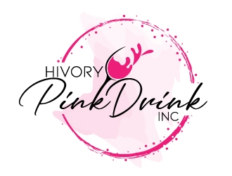 Hivory Pink Drink, Inc logo design by jaize
