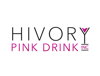 Hivory Pink Drink, Inc logo design by megalogos
