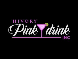 Hivory Pink Drink, Inc logo design by pambudi