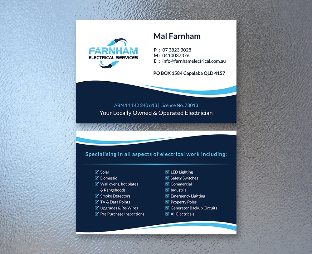 Farnham Electrical Services logo design by fritsB