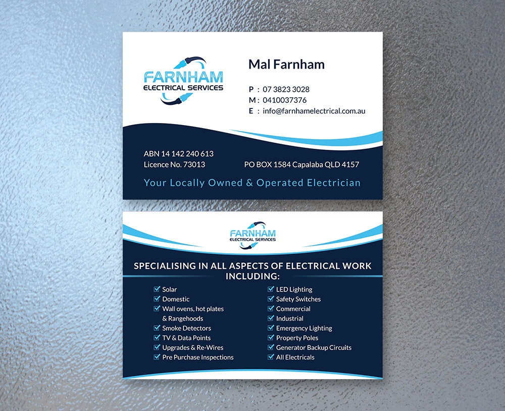 Farnham Electrical Services logo design by fritsB