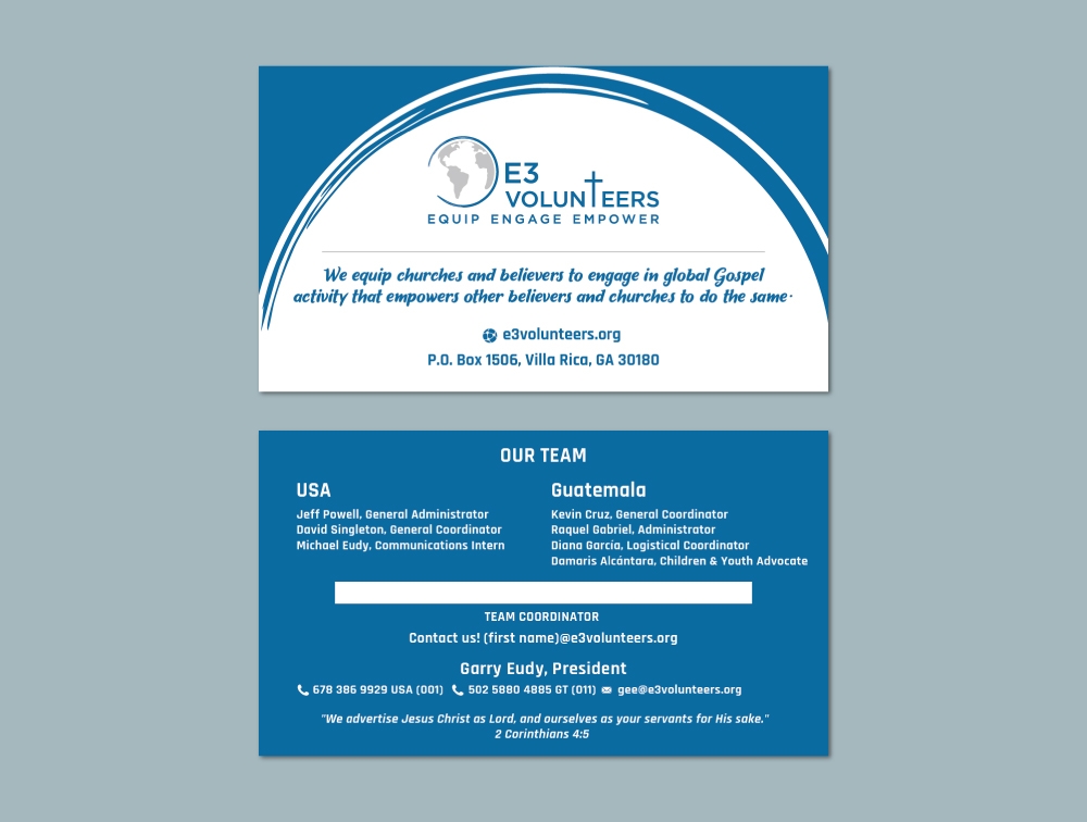 E3 Volunteers logo design by Boomstudioz