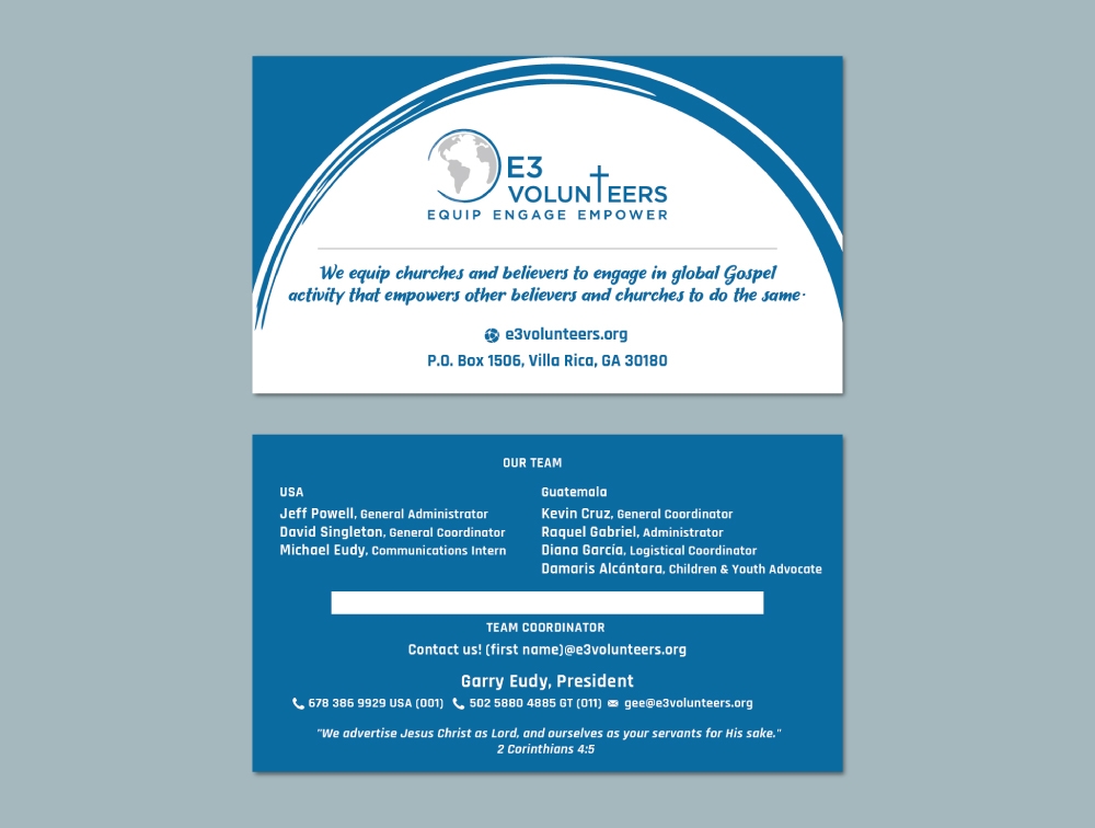 E3 Volunteers logo design by Boomstudioz