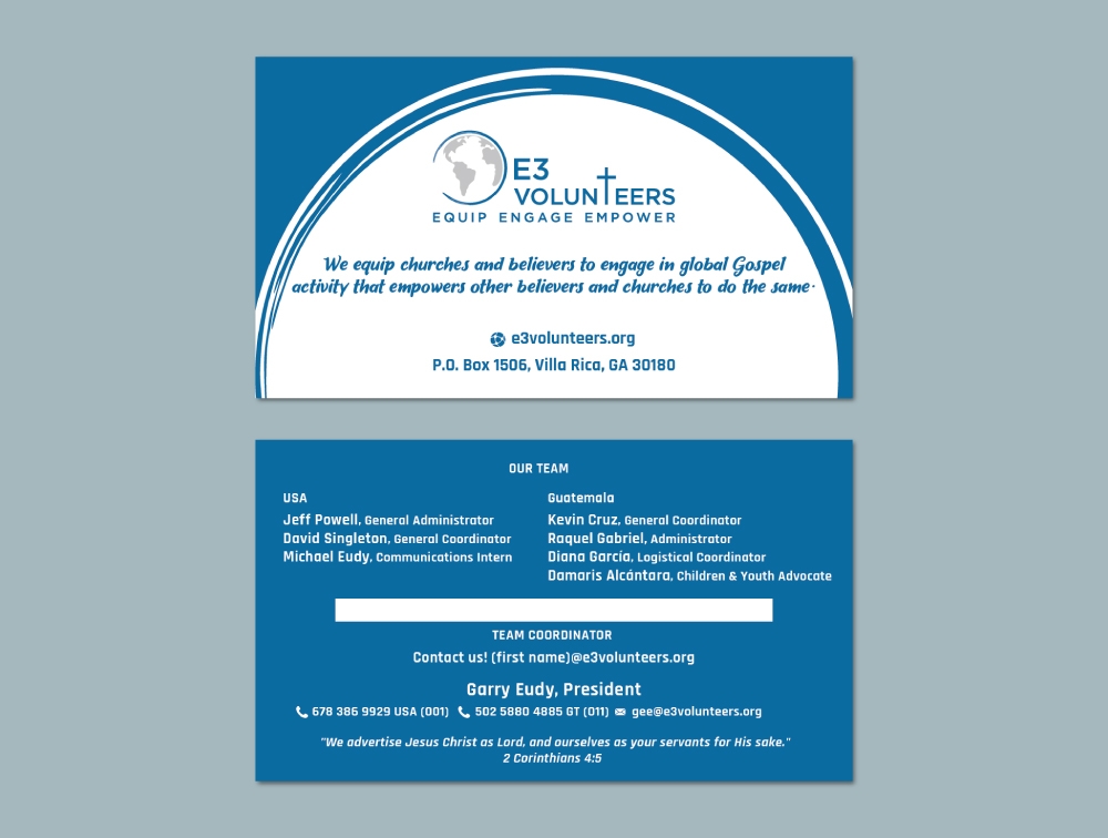 E3 Volunteers logo design by Boomstudioz