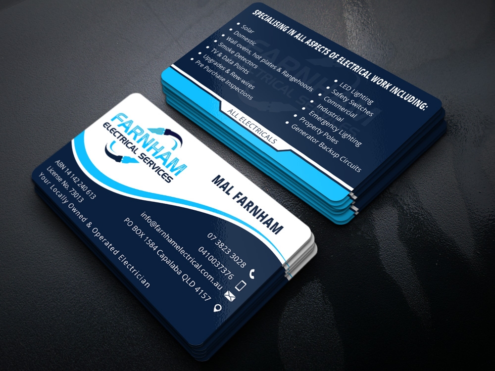 Farnham Electrical Services logo design by Gelotine