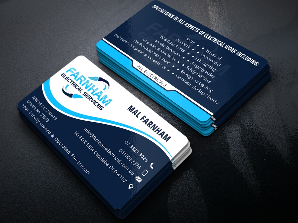 Farnham Electrical Services logo design by Gelotine