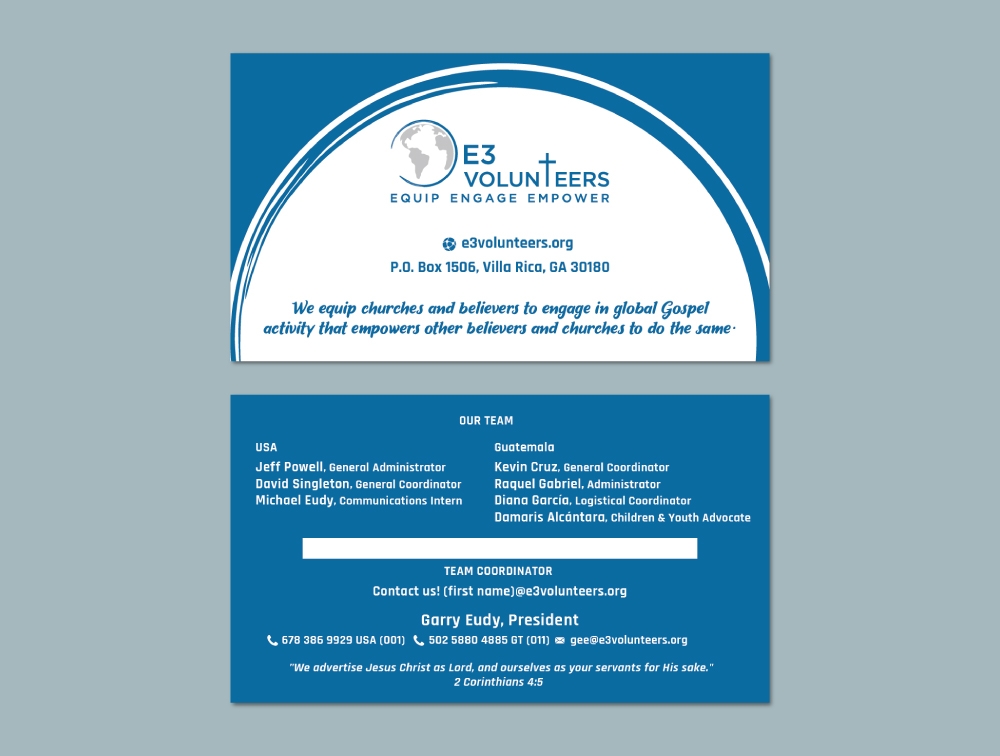 E3 Volunteers logo design by Boomstudioz