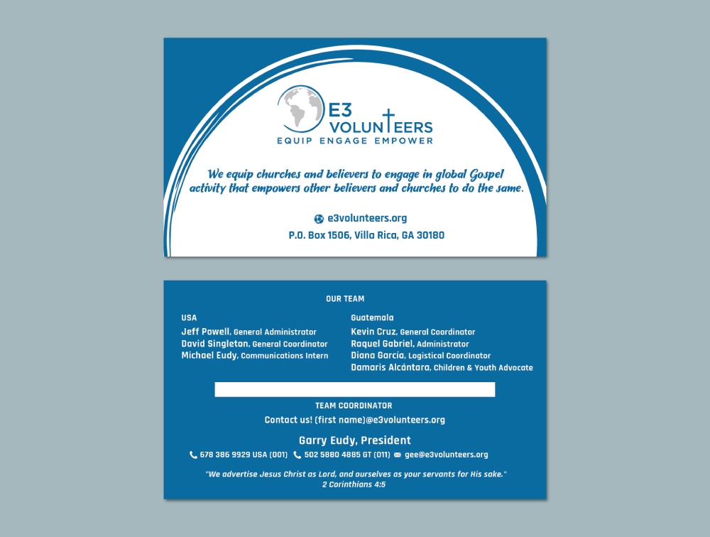 E3 Volunteers logo design by Boomstudioz