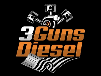 3 Guns Diesel logo design by pollo