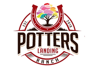Potters Landing Ranch logo design by REDCROW
