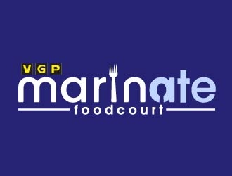 VGP Marinate Foodcourt logo design by shravya