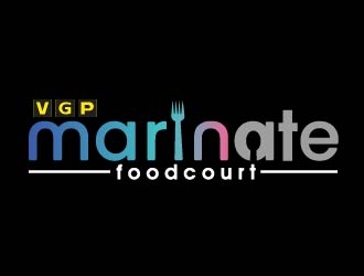 VGP Marinate Foodcourt logo design by shravya