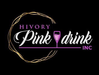 Hivory Pink Drink, Inc logo design by pambudi