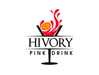 Hivory Pink Drink, Inc logo design by JessicaLopes