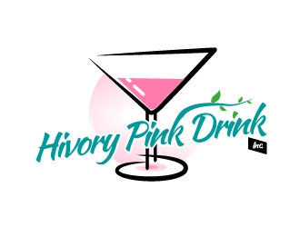 Hivory Pink Drink, Inc logo design by Herquis