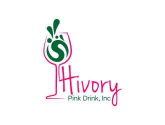 Hivory Pink Drink, Inc logo design by ROSHTEIN