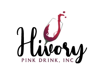 Hivory Pink Drink, Inc logo design by ElonStark