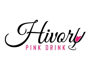 Hivory Pink Drink, Inc logo design by akilis13