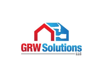 GRW Solutions, LLC logo design by gipanuhotko