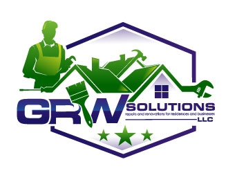 GRW Solutions, LLC logo design by Suvendu