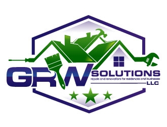 GRW Solutions, LLC logo design by Suvendu