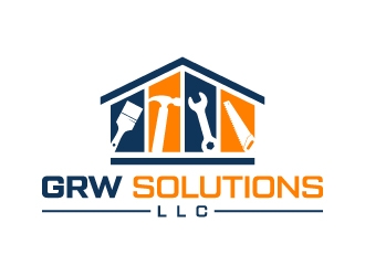GRW Solutions, LLC logo design by akilis13