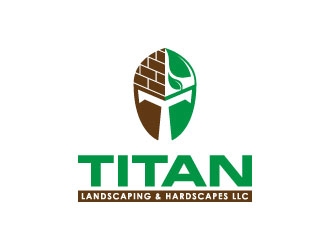 Titan Landscaping & Hardscapes LLC logo design by gipanuhotko