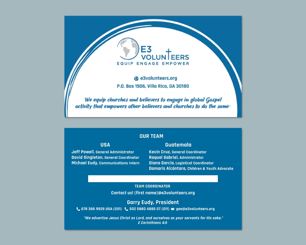 E3 Volunteers logo design by Boomstudioz