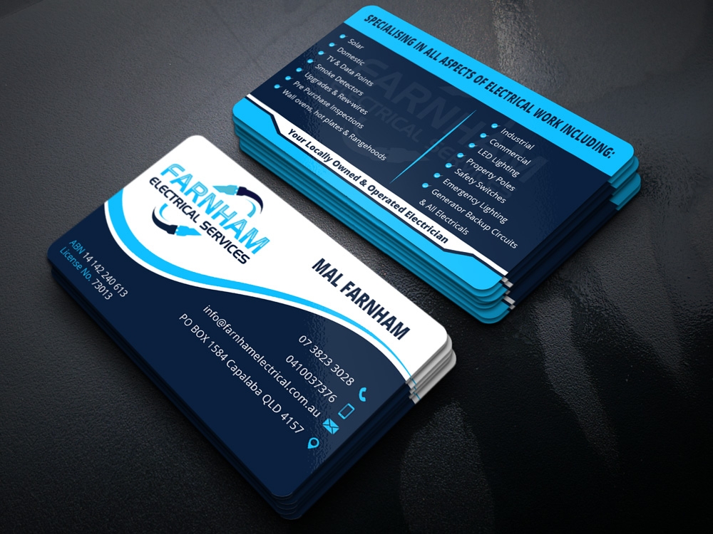 Farnham Electrical Services logo design by Gelotine