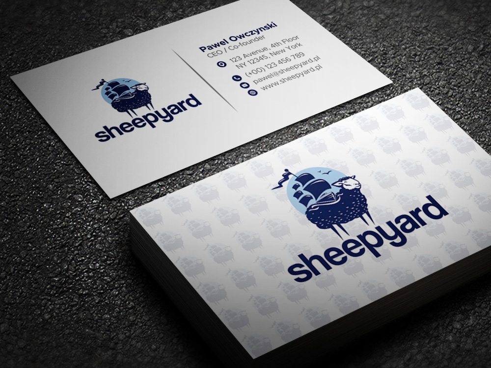 sheepyard logo design by Kindo